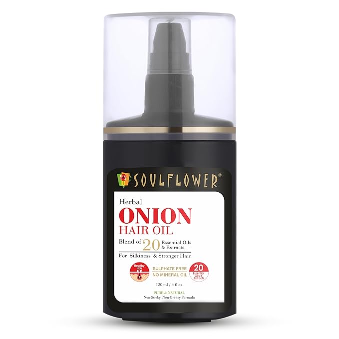 Buy Soulflower Herbal Onion Hair Oil